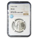1936-S Walking Liberty Half Dollar MS-66 NGC