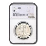 1936-S Walking Liberty Half Dollar MS-66+ NGC