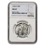 1936-S Walking Liberty Half Dollar MS-67 NGC