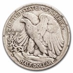1936-S Walking Liberty Halves 20-Coin Roll Avg Circ