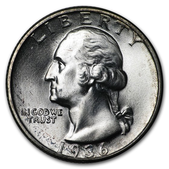 1936-S Washington Quarter BU 1936-S Washington Quarter BU