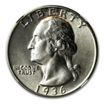 1936-S Washington Quarter MS-65 NGC
