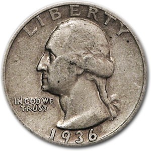 1936-S Washington Quarter XF 1936-S Washington Quarter XF