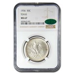 1936 Texas Centennial Commemorative Half Dollar MS-67 NGC CAC