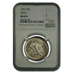 1936 Texas Centennial Commemorative Half Dollar MS-67+ NGC
