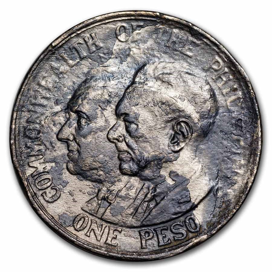 1936 US Admin Philippines Silver Peso (Manila Bay Treasure)