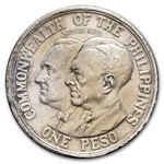 1936 US Admin Philippines Silver Peso (Manila Bay Treasure)