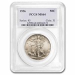 1936 Walking Liberty Half Dollar MS-64 PCGS