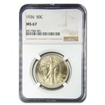 1936 Walking Liberty Half Dollar MS-67 NGC