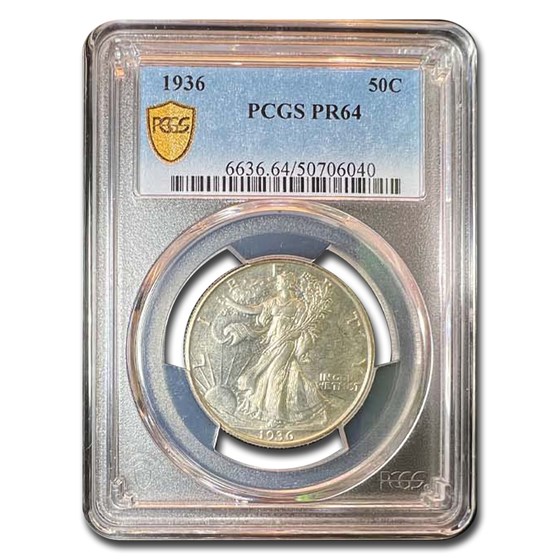 1936 Walking Liberty Half Dollar PR-64 PCGS 1936 Walking Liberty Half Dollar PR-64 PCGS