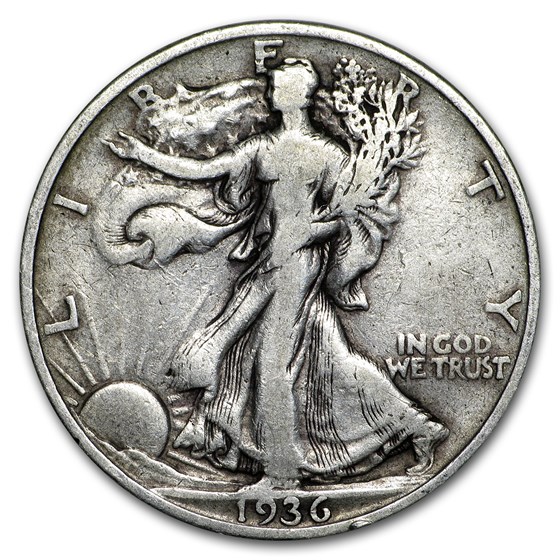 1936 Walking Liberty Half Dollar VG/VF