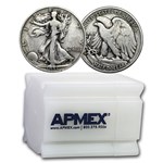 1936 Walking Liberty Halves 20-Coin Roll Avg Circ