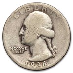 1936 Washington Quarter 40-Coin Roll Avg Circ