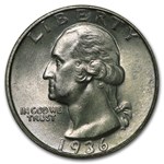 1936 Washington Quarter MS-65 NGC
