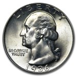 1936 Washington Quarter MS-65 PCGS