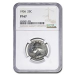1936 Washington Quarter PF-67 NGC