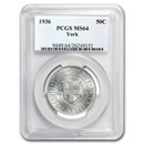 1936 York County, Maine Tercentenary Half Dollar MS-64 PCGS