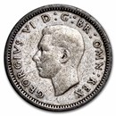 1937-1944 Great Britain Silver 3 Pence George VI Avg Circ