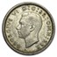 1937-1946 Great Britain Silver 6 Pence George VI Avg Circ
