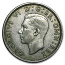 1937-1946 Great Britain Silver Half Crown George VI Avg Circ