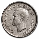 1937-1952 Canada 5 Cents George VI Avg Circ