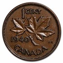 1937-1952 Canada Small Cent George VI Avg Circ