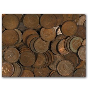 1937-1952 Great Britain George VI Farthing Avg Circ 1937-1952 Great Britain George VI Farthing Avg Circ