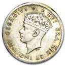 1937-52 Newfoundland 5 Cents .925 Silver Avg Circ (Random Dates)