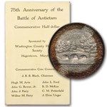 1937 Antietam Comm TAB TONED & Original Distribution Holder MS-66