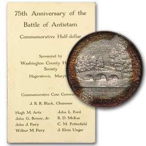 1937 Antietam Comm TAB TONED & Original Distribution Holder MS-66