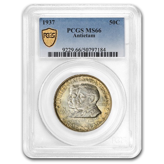 1937 Battle of Antietam 75th Anniversary Half Dollar MS-66 PCGS 1937 Battle of Antietam 75th Anniversary Half Dollar MS-66 PCGS