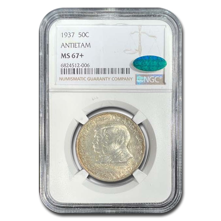 1937 Battle of Antietam Anniversary Half Dollar MS-67+ NGC CAC