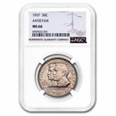 1937 Battle of Antietam Half Dollar Commem MS-66 NGC