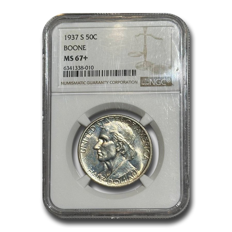 1937 Boone Commemorative Half Dollar MS-67+ NGC