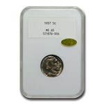 1937 Buffalo Nickel MS-65 NGC Gold CAC