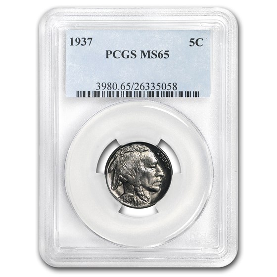 1937 Buffalo Nickel MS-65 PCGS 1937 Buffalo Nickel MS-65 PCGS