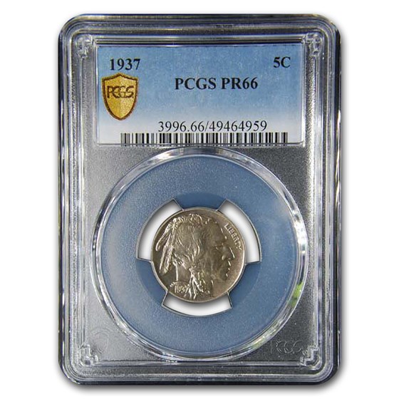 1937 Buffalo Nickel PR-66 PCGS 1937 Buffalo Nickel PR-66 PCGS