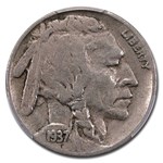 1937-D 3-Legged Buffalo Nickel Fine-12 CACG