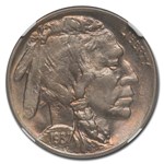 1937-D 3 Legged Buffalo Nickel MS-66 NGC (Green Label)