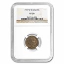 1937-D 3 Legged Buffalo Nickel VF-30 NGC