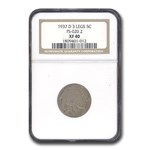 1937-D 3 Legged Buffalo Nickel XF-40 NGC (FS-020.2)