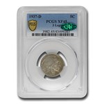 1937-D 3 Legged Buffalo Nickel XF-45 PCGS CAC