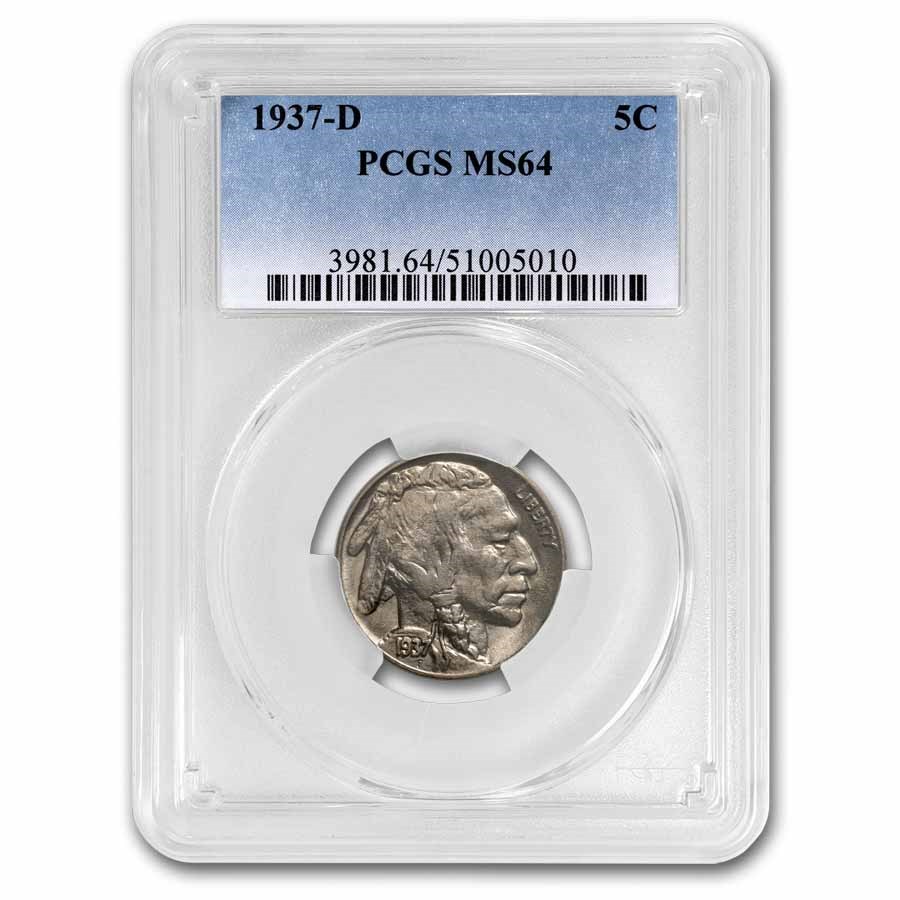 1937-D Buffalo Nickel MS-64 PCGS