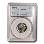 1937-D Buffalo Nickel MS-66 PCGS