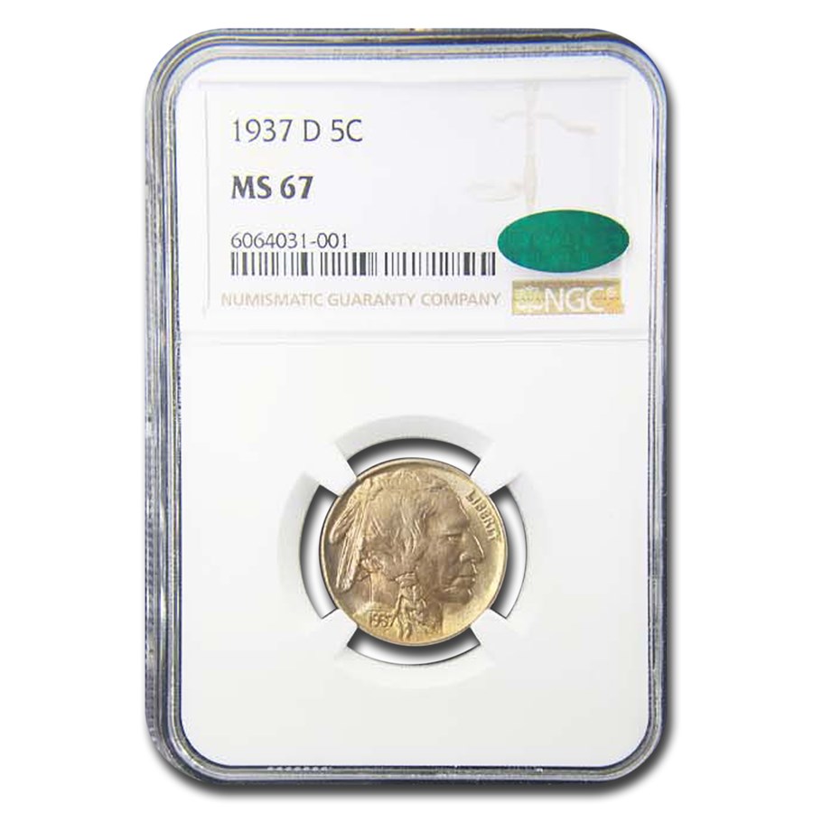 1937-D Buffalo Nickel MS-67 NGC CAC