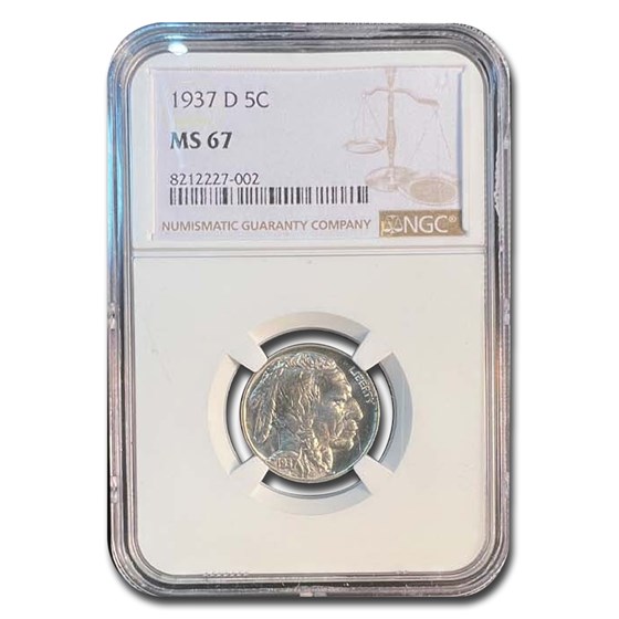 1937-D Buffalo Nickel MS-67 NGC 1937-D Buffalo Nickel MS-67 NGC