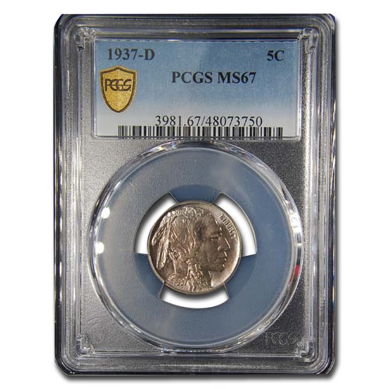 1937-D Buffalo Nickel MS-67 PCGS 1937-D Buffalo Nickel MS-67 PCGS