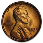 1937-D Lincoln Cent MS-67 NGC (Red)