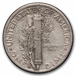 1937-D Mercury Dime 50-Coin Roll Avg Circ