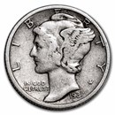 1937-D Mercury Dime Good/VF